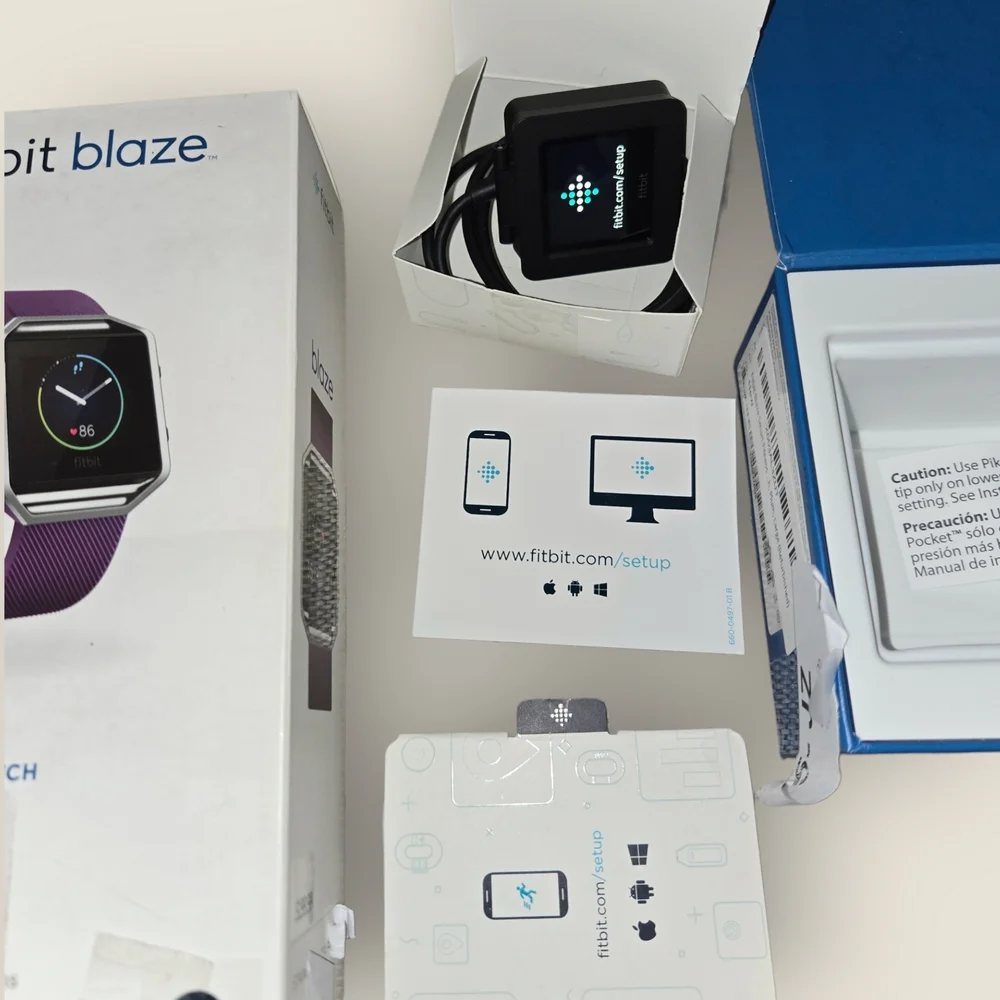 Fitbit Blaze Smart Fitness Watch - Plum Size L
